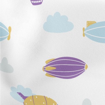 Cute Flying Ship Stretch Ponte