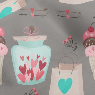 Love Paper Bag Gift Micro Fleece