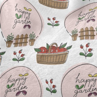 Happy Flower Orchard Minky