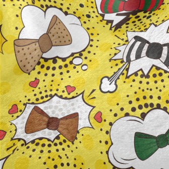 Colorful Bow Design Minky