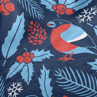 Bullfinch With Berries Minky