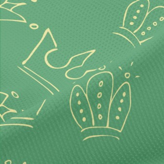 Line Pattern Crown Piqué