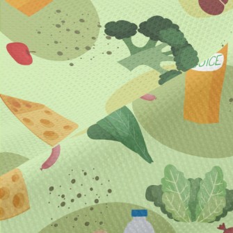Nutritious Vegetables And Meat Piqué