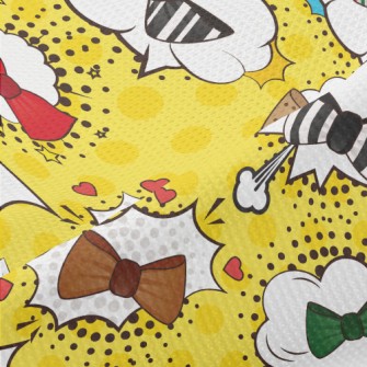 Colorful Bow Design Piqué