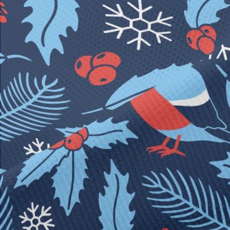 Bullfinch With Berries Piqué