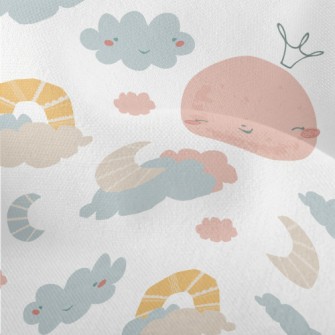 Smiley Moon Rainbow Lightweight Performance Linen