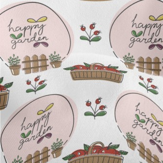 Happy Flower Orchard Lightweight Performance Linen