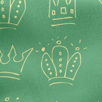 Line Pattern Crown Jersey Backed Fleece