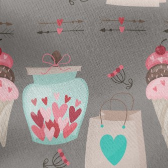 Love Paper Bag Gift Jersey Backed Fleece