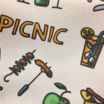 Leisure Picnic Record Jersey Backed Fleece