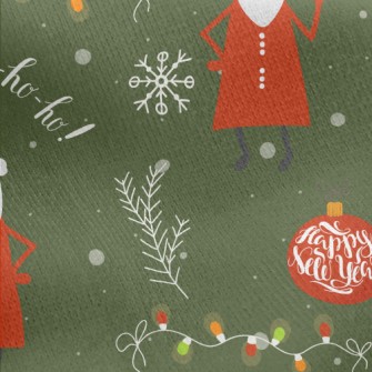 Slim Santa Claus Jersey Backed Fleece