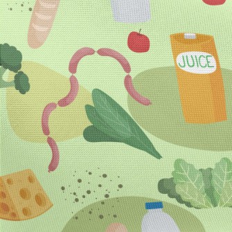 Nutritious Vegetables And Meat Pongee