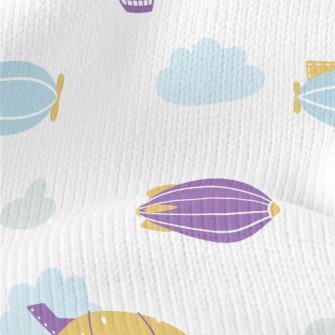 Cute Flying Ship Stretch Jersey