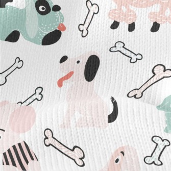 Lively Two-color Puppy Stretch Jersey