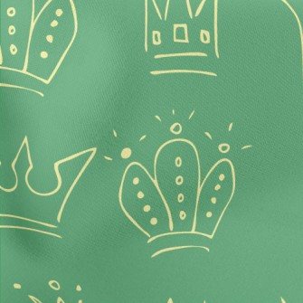 Line Pattern Crown Lightweight Cotton Poplin