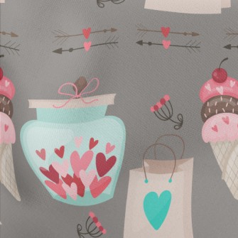 Love Paper Bag Gift Lightweight Cotton Poplin