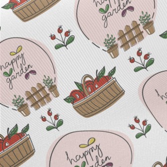 Happy Flower Orchard Midweight Cotton Poplin