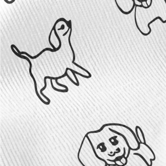 Simple Hand Drawn Puppy Standard Corduroy