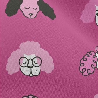 Hand Drawn Puppy Chiffon