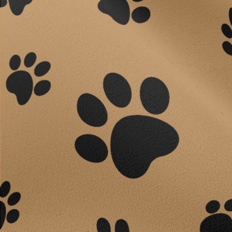 Irregular Dog Paw Print Chiffon