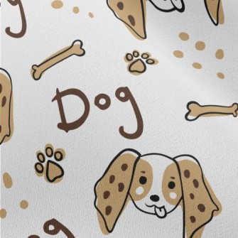 Funny Puppy Doodle Chiffon