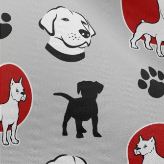 Puppy Silhouette With Labrador Chiffon