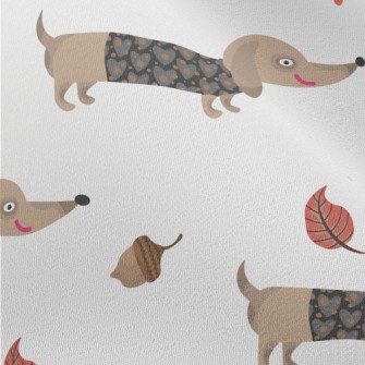 Autumn Dress Up For Dachshund Chiffon