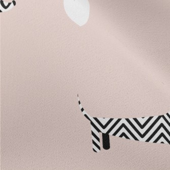 Dog Shape Pattern Chiffon