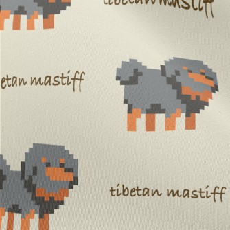 Pixel Style Gray Puppy Chiffon