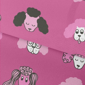Hand Drawn Puppy Waterproof Oxford