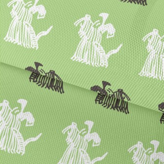 Hand Drawn Scottish Terrier Waterproof Oxford