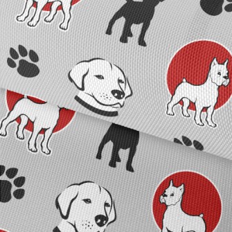 Puppy Silhouette With Labrador Waterproof Oxford