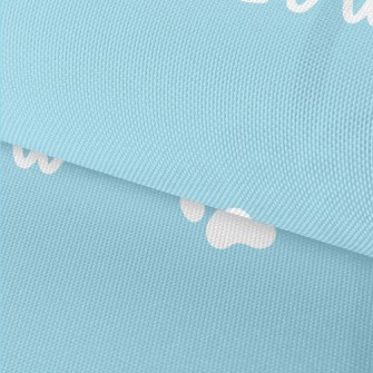 Cute Cat Paw Prints And Cat So Waterproof Oxford