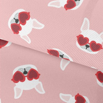White Puppy Wearing Sunglasses Waterproof Oxford