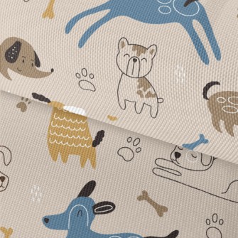 Many Kinds Of Happy Puppies Waterproof Oxford
