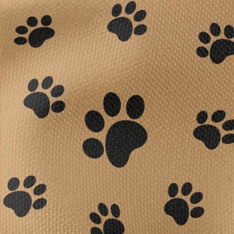 Irregular Dog Paw Print Waterproof Canvas