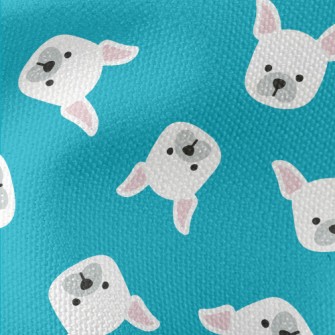 Cartoon French Bulldog Waterproof Canvas