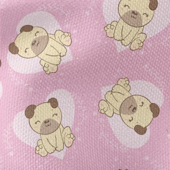 Cute And Lovely Pug Waterproof Canvas