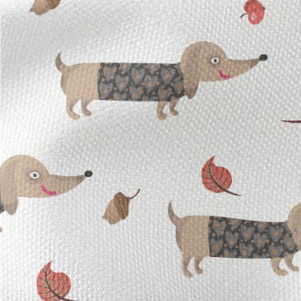 Autumn Dress Up For Dachshund Waterproof Canvas
