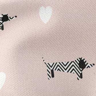 Dog Shape Pattern Waterproof Canvas