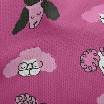 Hand Drawn Puppy Athletic Mesh Flat Back