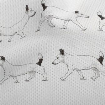 Puppy On A Walk Athletic Mesh Flat Back