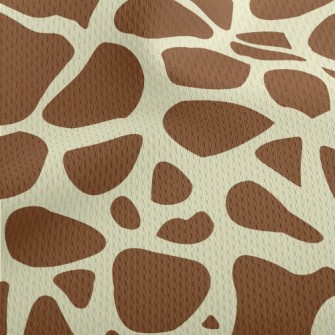 Exquisite Giraffe Pattern Athletic Mesh Flat Back