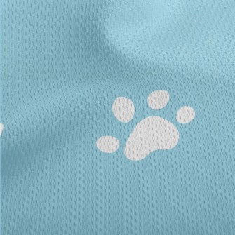 Cute Cat Paw Prints And Cat So Athletic Mesh Flat Back