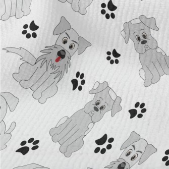 Cartoon Gray Puppy Terry