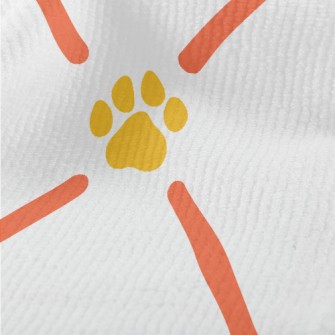 Dog Paw Print Diamond Terry