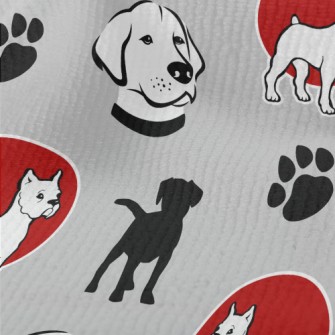 Puppy Silhouette With Labrador Terry