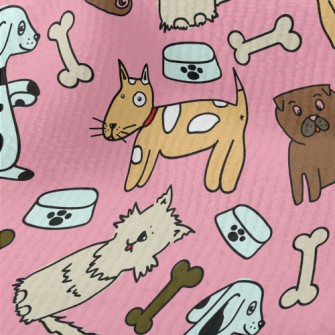 Colorful Puppy Doodle Terry