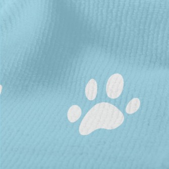 Cute Cat Paw Prints And Cat So Terry