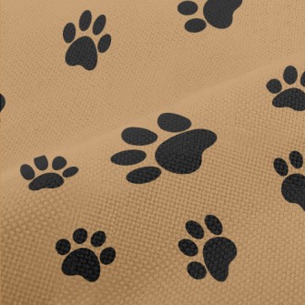 Irregular Dog Paw Print Performance Linen